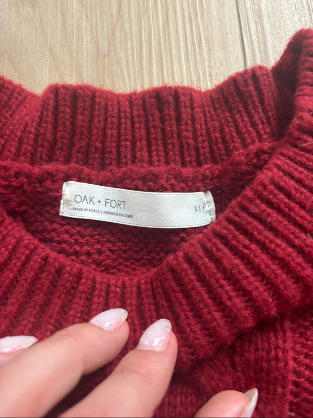 OAK + FORT cable knit sweater - Picture 2 of 2